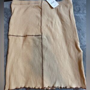 Cotton On Ribbed Tan skirt